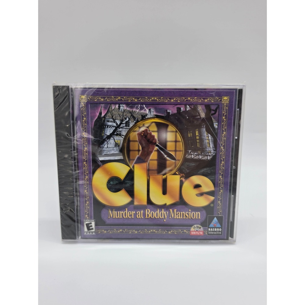 Clue Murder at Boddy Mansion PC Game Windows 95 98 Hasbro Sealed Toys R Us Tag